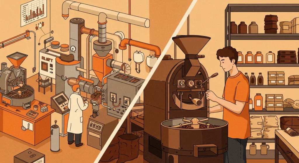 mad scientist coffee roaster vs a real coffee roaster