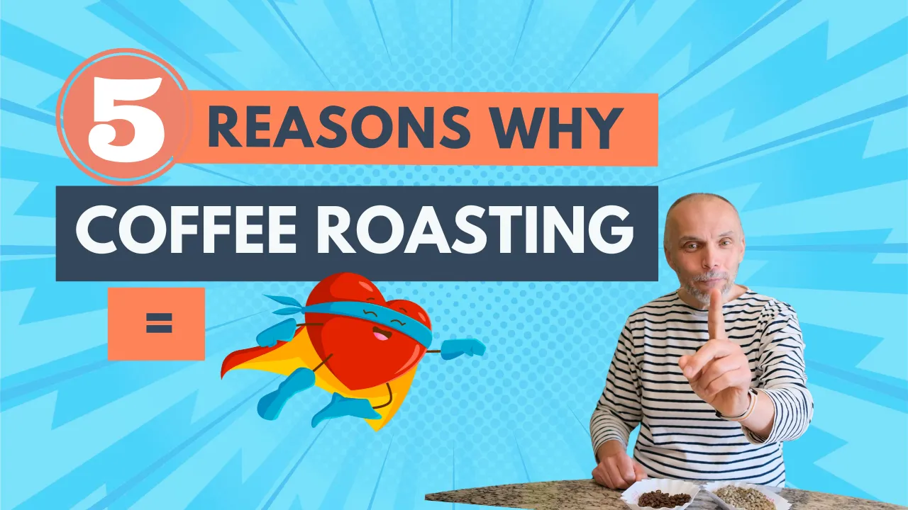 I left Diplomacy for Coffee Roasting... 3 coffee roaster and heart for the love of his profession