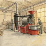 roasting in a roastery